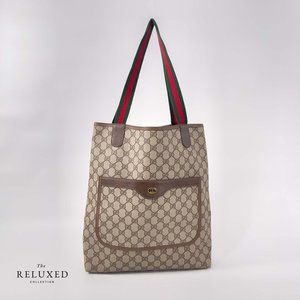 Vintage Gucci GG Web Tote
